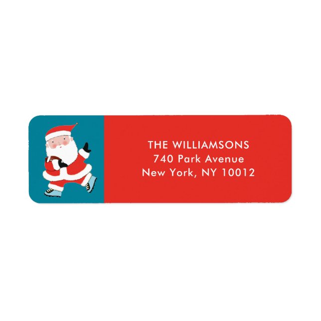 Football Christmas Label (Front)