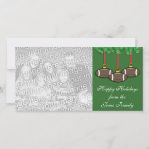 Football Christmas Photo Card