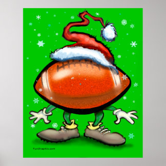 Football Christmas Poster