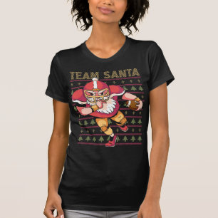 Football Christmas Team Santa T-Shirt