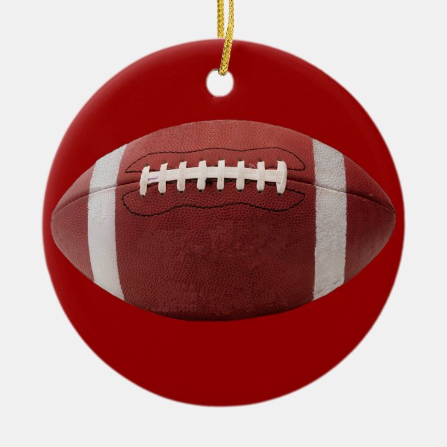 Football Christmas Tree Ornament (Front)