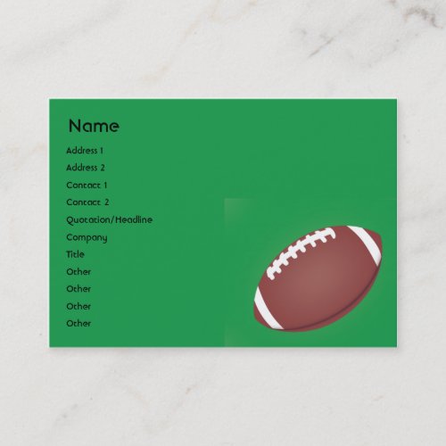 Football - Chubby Business Cards