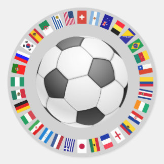 FOOTBALL CLASSIC ROUND STICKER