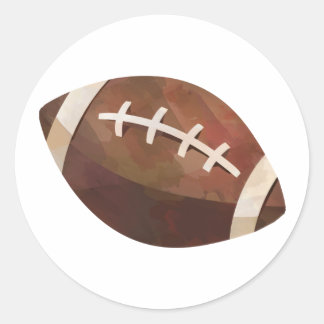 Football Classic Round Sticker