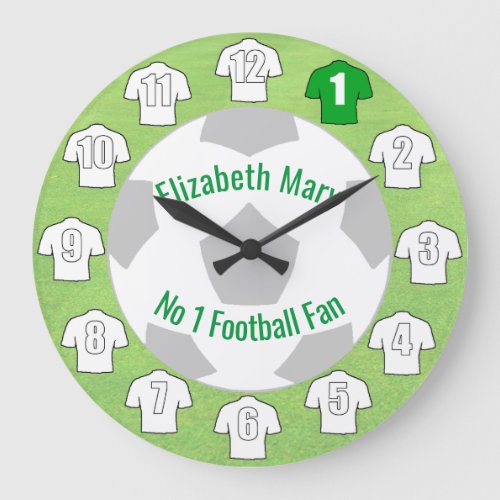 Football Clock _ White Shirts