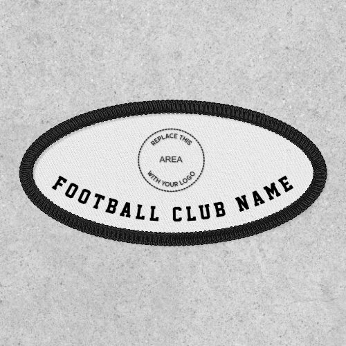 Football Club Logo Name Any Color Patch