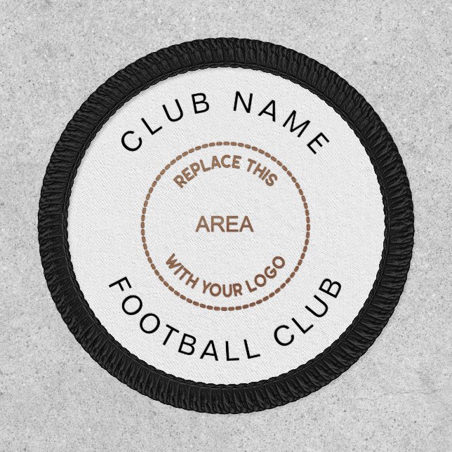 Football Club Logo Name Fully Customisable Patch (Front)