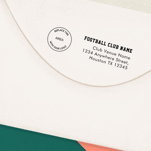 Football Club Logo Return Name Address Self_inking Stamp