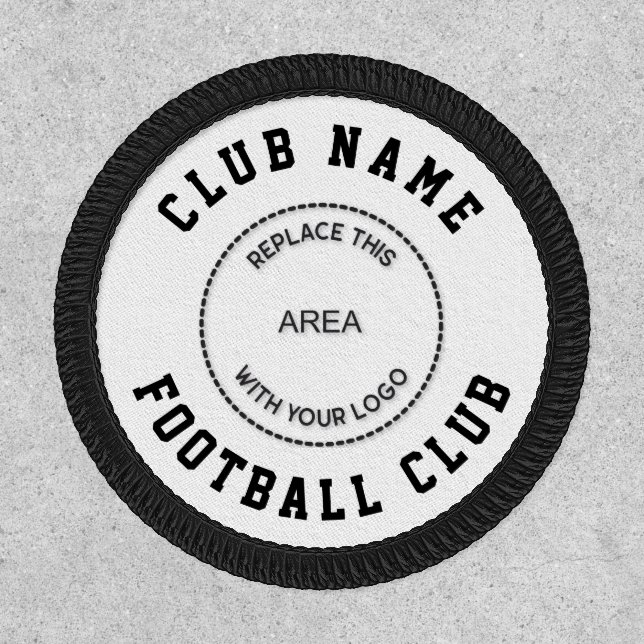 Football Club Name Logo Any Color Patch (Front)