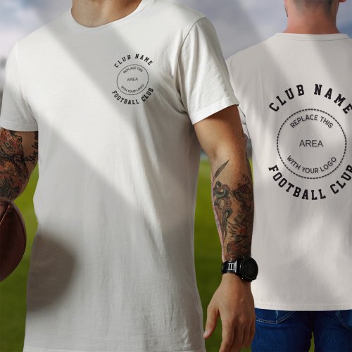Football Club Name Logo Front Back T_Shirt