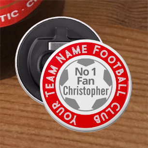 Football Club Name on a Bottle Opener