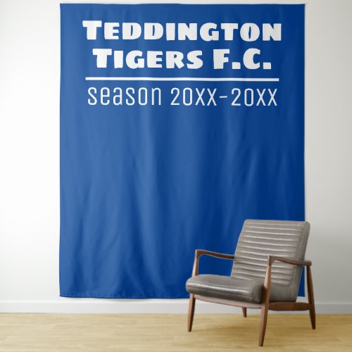 Football Club Presentation Backdrop in Blue