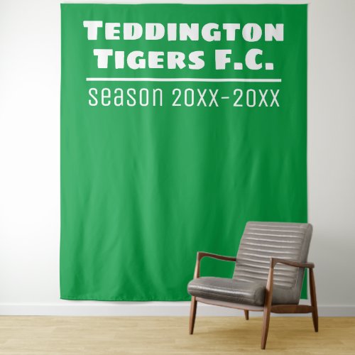 Football Club Presentation Backdrop in Green