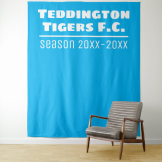 Football Club Presentation Backdrop in Light Blue