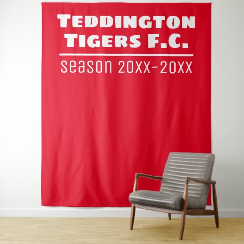 Football Club Presentation Backdrop in Red