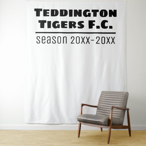 Football Club Presentation Backdrop in White