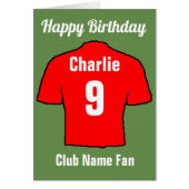 Football Club Shirts to Customise (Front)