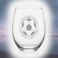 Football Club Supporter Stemless Wine Glass