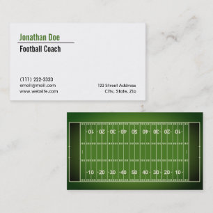 Football Coach Business Card
