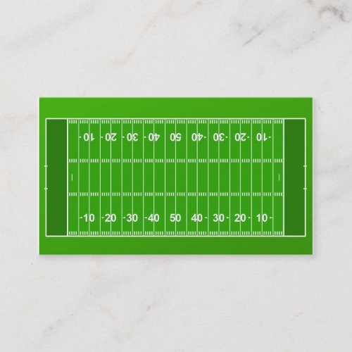 Football Coach Business Card