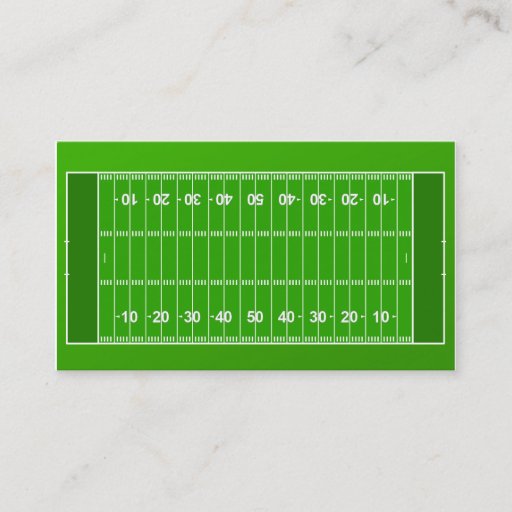 Customizable Football Coach Business Card