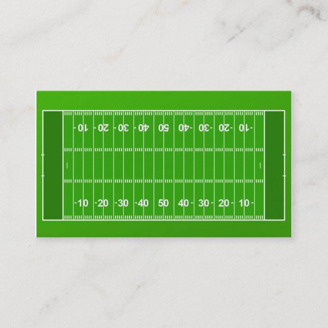 Football Coach Business Card (Front)