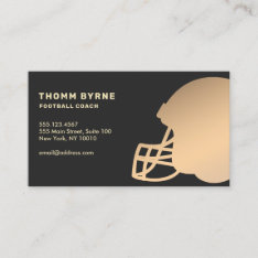 Football Coach Business Card at Zazzle