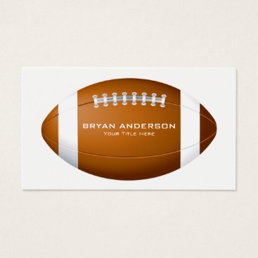 Football Coach Business Card Football Coach Business Card