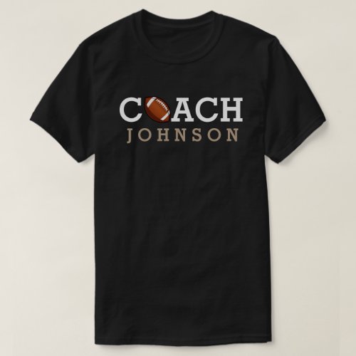 Football Coach Custom Name T_Shirt