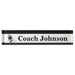 Football Coach   DIY Name Nameplate