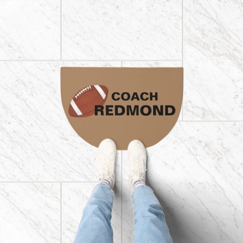 Football Coach Doormat