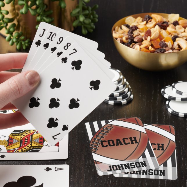 Football Coach  Poker Cards (In Situ)
