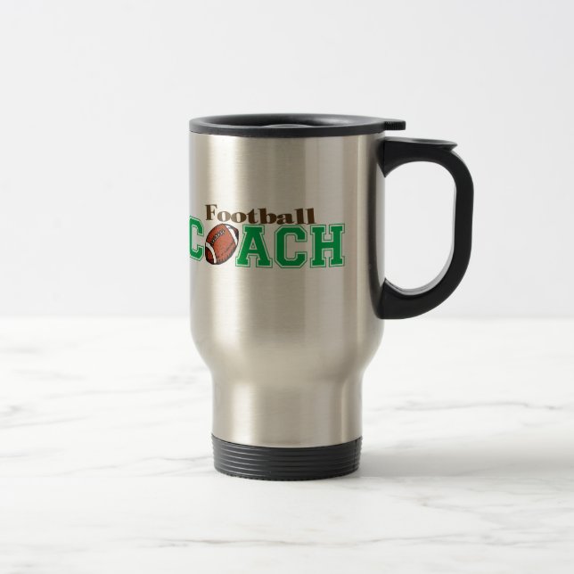 Football Coach Travel Mug (Right)
