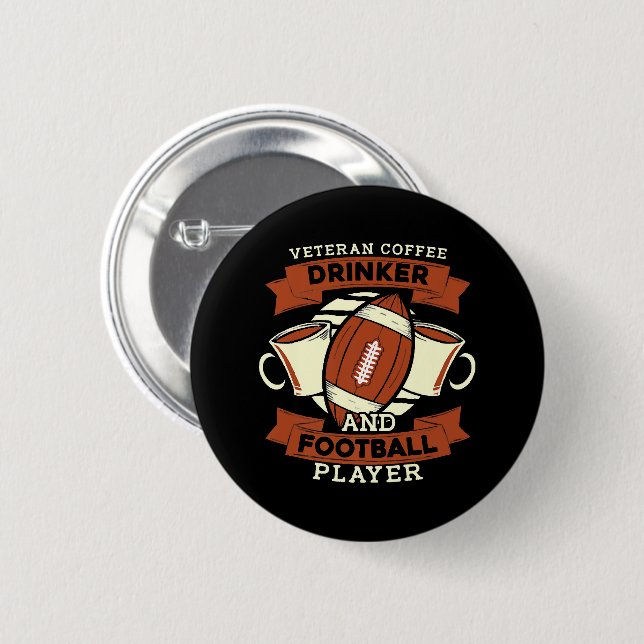 Football Coffee Button (Front & Back)
