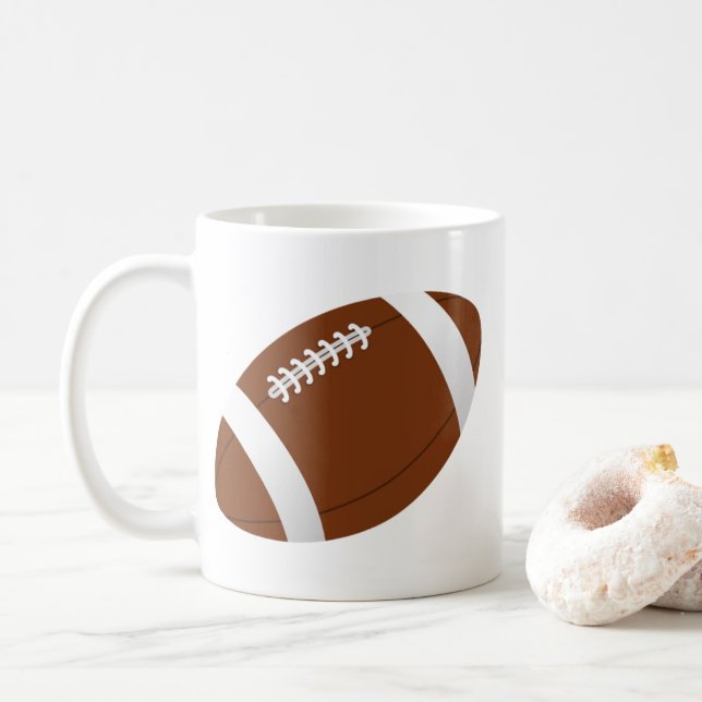 Football Coffee Mug (With Donut)