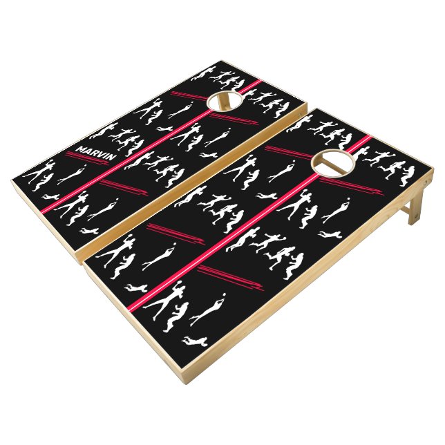 FOOTBALL   CORNHOLE SET (Angled)