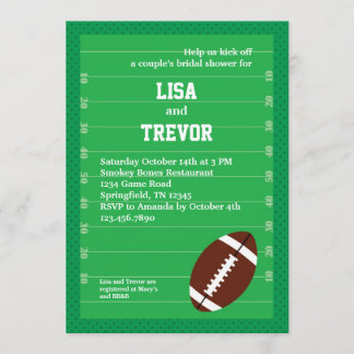 Football Couples Bridal Shower Invitation
