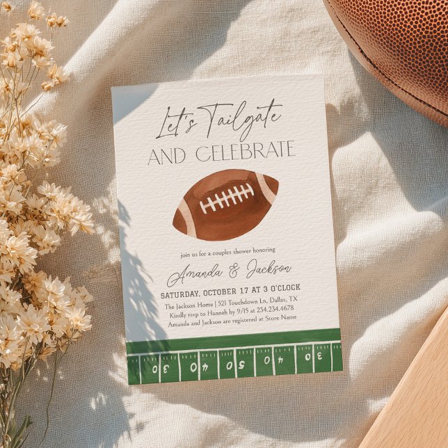Football Couples Shower Invitation (Creator Uploaded)