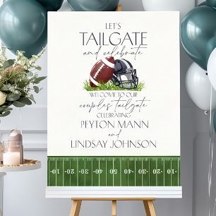 Football Couples Shower Welcome Sign Printable Tem