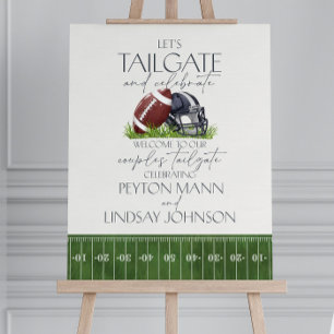 Football Couples Shower Welcome Sign Printable Tem