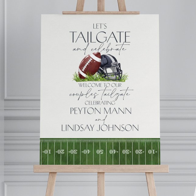 Football Couples Shower Welcome Sign Printable Tem (Creator Uploaded)