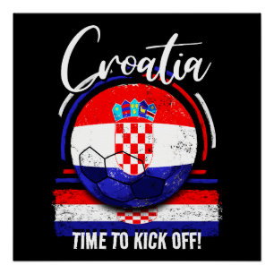 Football Croatia Flag, Croatian National Team Poster