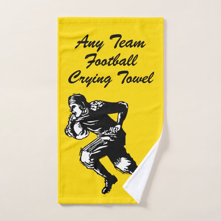 Football Crying Towel Your Team And Color Zazzle Com