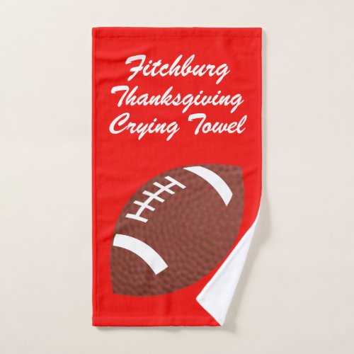 Football Crying Towel Your Team and Colors