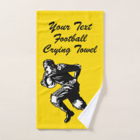 Football Crying Towel Your Text and Color
