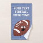Football Crying Towel Your Text And Color at Zazzle
