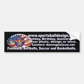 football  Custom Bumper Sticker