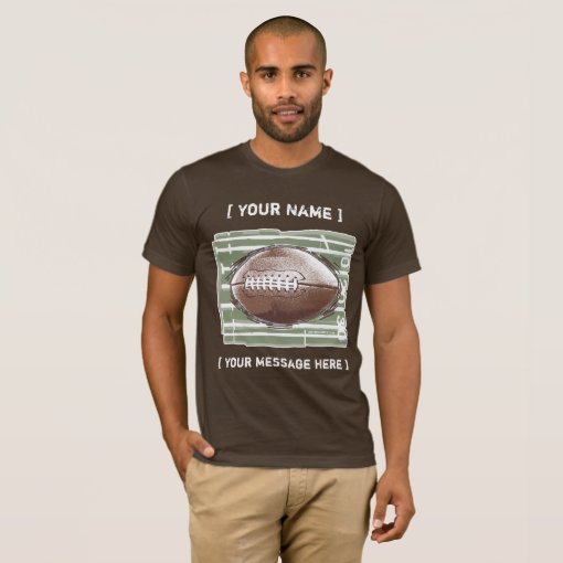 Football Customizable T-Shirt | Zazzle