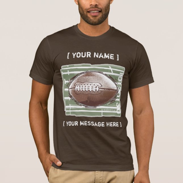 Football Customizable T-Shirt (Front)
