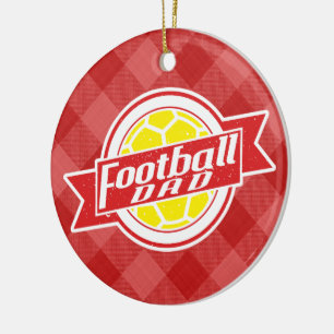 Football Dad Ceramic Ornament